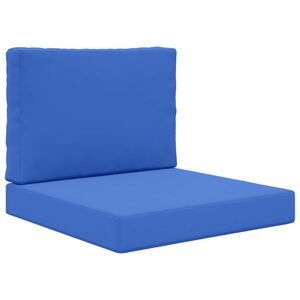 vidaXL Buiten bankkussen 2 pcs Koninklijk Blauw Polyester