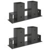 Houtstapel Steun 2 pcs Antracietkleurig 34 x 10 x 15 cm Staal
