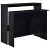vidaXL Bartafel met 2 tafelbladen 130x40x120 cm zwart