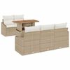 vidaXL Tuinbankenset 6 st Beige en Cr&egrave;me