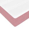 vidaXL Ottoman bed met matras 100x200 cm fluweel roze