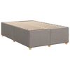 vidaXL Boxspring met matras stof taupe 120x190 cm