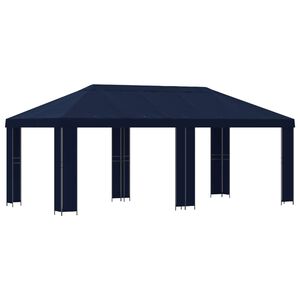 vidaXL Tuinprieel 6 x 3 m Blauw Polyester en staal 190 gsm
