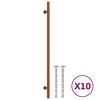 vidaXL Handvatten 10 st 320 mm roestvrij staal bronskleurig
