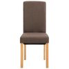vidaXL Eetkamerstoelen 2 st stof bruin