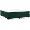 vidaXL Boxspring met matras fluweel donkergroen 160x200 cm