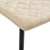 vidaXL Eetkamerstoelen 4 st kunstleer cr&egrave;me