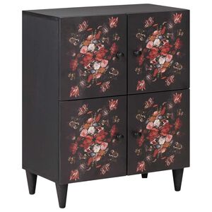 vidaXL Opslagkasten Multikleur 60 x 33,5 x 75 cm Massief Mango Hout