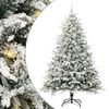 vidaXL Artificial Pre-lit Kerstboom met Ballenset Groen 240 cm