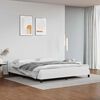 vidaXL Bedframe met hoofdeinde zonder matras 180x200 cm wit