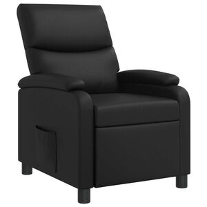 vidaXL Relaxfauteuil Zwart Kunstleer