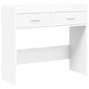 vidaXL Wandtafel Wit 90 x 35 x 80 cm Bewerkt hout