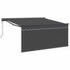 vidaXL Uitschuifbare luifel Antraciet 350 x 250 cm