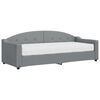 vidaXL Slaapbank met matras 80x200 cm stof lichtgrijs