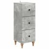 vidaXL Ladenkast Betongrijs 33 x 34,5 x 90 cm Bewerkt hout