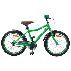vidaXL Kinderfiets 18 Inch voor 5-7 jaar Groen