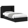 vidaXL Bedframe met opslag met lade Zwart 75 x 190 cm Bewerkt hout