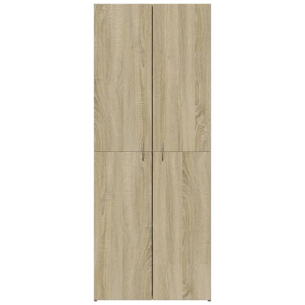 vidaXL Archiefkast 60x32x153 cm bewerkt hout sonoma eikenkleurig