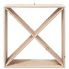 vidaXL Wijnrek 4 pcs Naturel 62 x 25 x 62 cm Massief grenenhout