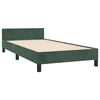 vidaXL Bedframe zonder matras 80x200 cm fluweel donkergroen