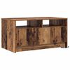 vidaXL Salontafel met lade Oudhout 90 x 50 x 45 cm Bewerkt hout