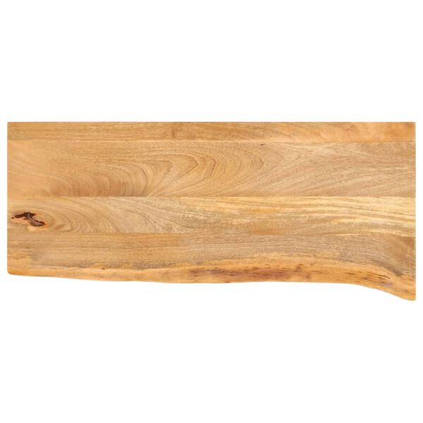 vidaXL Tafelblad met natuurlijke rand 90x30x2,5 cm massief mangohout
