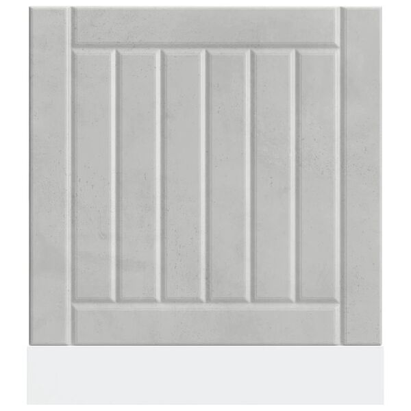 vidaXL Vaatwaspaneel Lucca bewerkt hout betongrijs