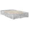 vidaXL Bedframe met hoofdeinde Beton Grijs 120 x 190 cm Bewerkt hout
