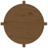 vidaXL Salontafel &Oslash; 62,5x45 cm massief grenenhout honingbruin