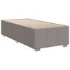 vidaXL Boxspring met matras stof taupe 80x200 cm