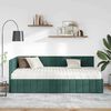 vidaXL Hoekbedframe met Matras met hoofdeinde 2 pcs Groen Fluweel