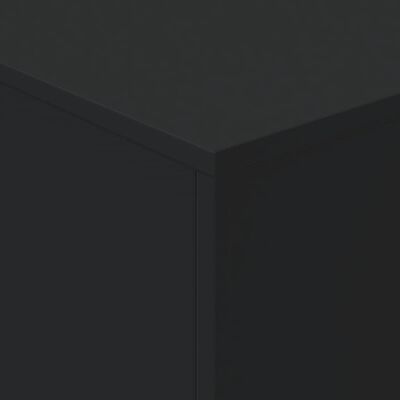 vidaXL Salontafel met LED-verlichting 90x50x40 cm zwart