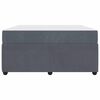 vidaXL Bedframe met matras Donkergrijs 160 x 200 cm Stof