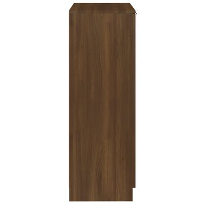 vidaXL Schoenenkast 59x35x100 cm bewerkt hout bruin eikenkleur