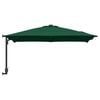 vidaXL Tuinparasol Groen en Zwart 248.5 x 247.5 x 160 cm