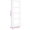 vidaXL Interieur Deur met Glas ORKDAL Bruin 73.5 x 211 cm