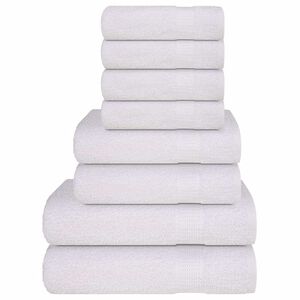 vidaXL 8-delige Handdoekenset FROGN 360 g/m&sup2; wit
