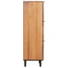 vidaXL Hoge kast met opslag Acacia Bruine Afwerking 40 x 33 x 110 cm