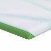 vidaXL matrastopper Wit en Groen 100 x 200 cm Jacquard Stof