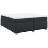 vidaXL Boxspring met matras kunstleer zwart 200x200 cm