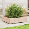 vidaXL Plantenbak 100x100x26,5 cm massief grenenhout