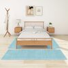 vidaXL Bedtapijten shaggy hoogpolig 3 st turquoise