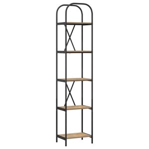 vidaXL Boekenkast 5-laags 40 x 30 x 183 cm Bewerkt hout Artisan Eiken