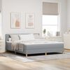 vidaXL Boxspringbed met matras Lichtgrijs 180 x 200 cm Stof