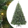 vidaXL Kunstkerstboom met 300 LED met standaard Groen 240 cm PE en PVC