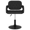 vidaXL Eetkamerstoelen draaibaar 2 st stof zwart