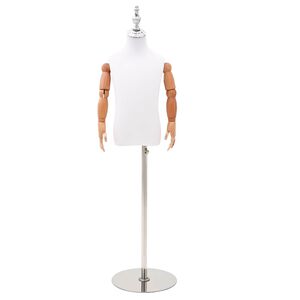 vidaXL Verstelbare 120-150 cm Mannequin met Basis Uniseks PP Wit