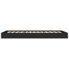vidaXL Bedframe bewerkt hout zwart 75x190 cm