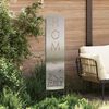 vidaXL Tuin Privacy Screen Fretwerk Zilver 32 x 140 cm Roestvrij staal