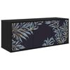 vidaXL Wandgemonteerd tv-meubel DOKKUM 102 x 33 x 40 cm Zwart eiken